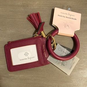 Nanette Lepore Be Kind wristlet card holder wallet ID case NWT